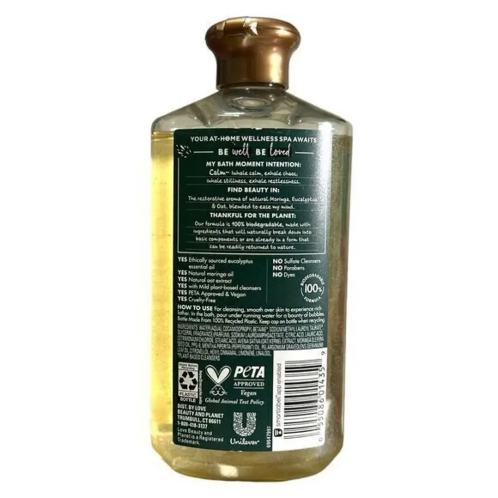 Love‎ Beauty & Planet BELOVED Shower Gel + Bath Foam - Moringa, Eucalyptus & Oat